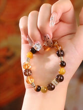Load image into Gallery viewer, Tiger Eye & Citrine Abundance Attraction Bracelet