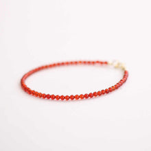 Load image into Gallery viewer, Natural 4mm Carnelian Energy Bracelet – Boost Motivation & Attract Opportunities