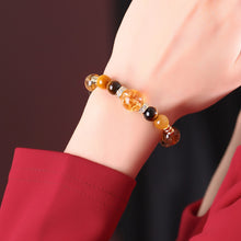 Load image into Gallery viewer, Tiger Eye & Citrine Abundance Attraction Bracelet