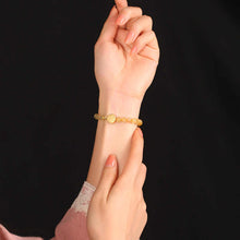 Load image into Gallery viewer, Golden Citrine Wealth-Attracting Bracelet with Gold Coin Char