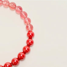 Load image into Gallery viewer, Fortune Fish Red Strawberry Quartz and Agate Bracelet with Gold Koi Charm