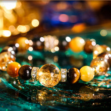 Load image into Gallery viewer, Tiger Eye & Citrine Abundance Attraction Bracelet