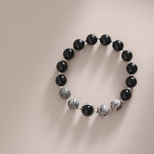 Load image into Gallery viewer, Twin Souls Bracelet Set – Black Onyx & Moonstone Couple Bracelets for Love and Spiritual Bond