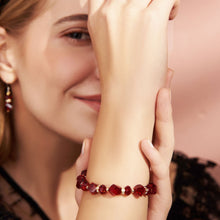 Load image into Gallery viewer, Sparkling Love Austrian Crystal Bracelet Red | Clear | Champagne Gold