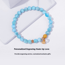 Load image into Gallery viewer, Ocean Breeze Charm Bracelet – Mermaid Tail, Butterfly & Shell Collection