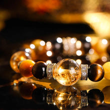 Load image into Gallery viewer, Tiger Eye & Citrine Abundance Attraction Bracelet