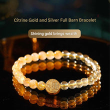 Load image into Gallery viewer, Golden Citrine Wealth-Attracting Bracelet with Gold Coin Char