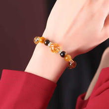 Load image into Gallery viewer, Tiger Eye & Citrine Abundance Attraction Bracelet