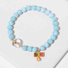 Load image into Gallery viewer, Ocean Breeze Charm Bracelet – Mermaid Tail, Butterfly & Shell Collection