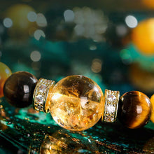 Load image into Gallery viewer, Tiger Eye & Citrine Abundance Attraction Bracelet