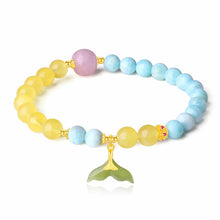Load image into Gallery viewer, Ocean Breeze Charm Bracelet – Mermaid Tail, Butterfly & Shell Collection