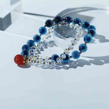 Load image into Gallery viewer, Peace Fruit Double-Layer Crystal Bracelet – Apple Charm Edition