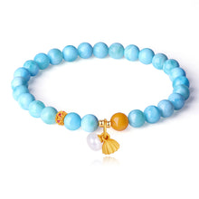 Load image into Gallery viewer, Ocean Breeze Charm Bracelet – Mermaid Tail, Butterfly & Shell Collection