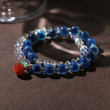 Load image into Gallery viewer, Peace Fruit Double-Layer Crystal Bracelet – Apple Charm Edition