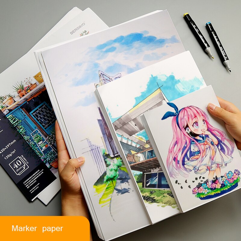 50 Sheet A4/A5 Proffessional Marker paper Sketch Painting Marker