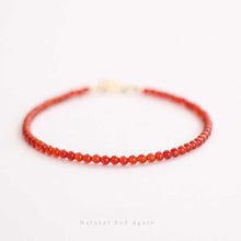 Load image into Gallery viewer, Natural 4mm Carnelian Energy Bracelet – Boost Motivation &amp; Attract Opportunities
