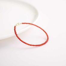 Load image into Gallery viewer, Natural 4mm Carnelian Energy Bracelet – Boost Motivation &amp; Attract Opportunities
