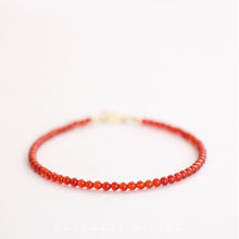 Load image into Gallery viewer, Natural 4mm Carnelian Energy Bracelet – Boost Motivation &amp; Attract Opportunities
