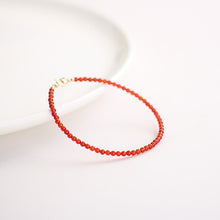 Load image into Gallery viewer, Natural 4mm Carnelian Energy Bracelet – Boost Motivation &amp; Attract Opportunities
