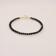 Load image into Gallery viewer, Black Obsidian Crystal Bracelet – 2mm/3mm/4mm Faceted Beads for Grounding and Protection
