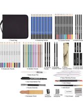 Load image into Gallery viewer, 83 Pack Stuff Diverse art Pencils Sketching Art Set for Beginners Professional Artists Teens Adults
