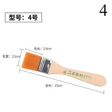 Load image into Gallery viewer, High Quality Nylon Paint Brush  Different Size Wooden Handle Watercolor Brushes For Acrylic Oil Painting School Art Supplies
