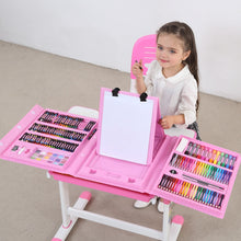 Load image into Gallery viewer, 208 PCS Kid Draw Set Colored Pencil Crayon Watercolors Pens With Drawing Board Drawing Set Toy School Supplies Kid Gifts
