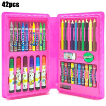 Load image into Gallery viewer, 208 PCS Kid Draw Set Colored Pencil Crayon Watercolors Pens With Drawing Board Drawing Set Toy School Supplies Kid Gifts
