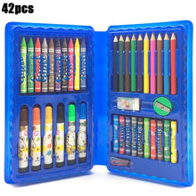 Load image into Gallery viewer, 208 PCS Kid Draw Set Colored Pencil Crayon Watercolors Pens With Drawing Board Drawing Set Toy School Supplies Kid Gifts
