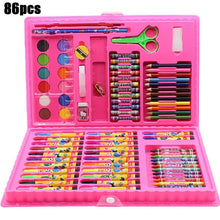 Load image into Gallery viewer, 208 PCS Kid Draw Set Colored Pencil Crayon Watercolors Pens With Drawing Board Drawing Set Toy School Supplies Kid Gifts
