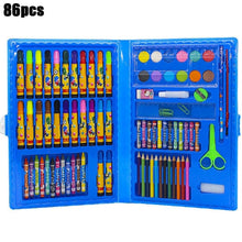 Load image into Gallery viewer, 208 PCS Kid Draw Set Colored Pencil Crayon Watercolors Pens With Drawing Board Drawing Set Toy School Supplies Kid Gifts
