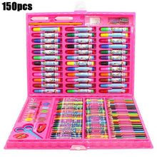 Load image into Gallery viewer, 208 PCS Kid Draw Set Colored Pencil Crayon Watercolors Pens With Drawing Board Drawing Set Toy School Supplies Kid Gifts
