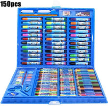 Load image into Gallery viewer, 208 PCS Kid Draw Set Colored Pencil Crayon Watercolors Pens With Drawing Board Drawing Set Toy School Supplies Kid Gifts
