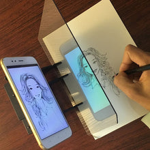 Load image into Gallery viewer, 9 inch Kids LED Projection Drawing Copy Board Projector Painting Tracing Board Sketch Specular Reflection Dimming Bracket Holder
