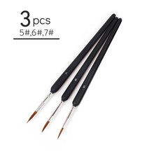 Load image into Gallery viewer, 10 PCS Miniature Paint Brushes Set Professional Nylon hook line pen Art Liner drawing for Acrylic Watercolor Painting
